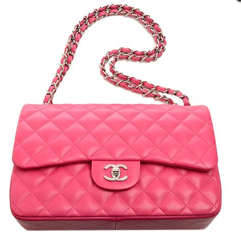 chanel fuchsia bag|chanel lambskin leather bag.